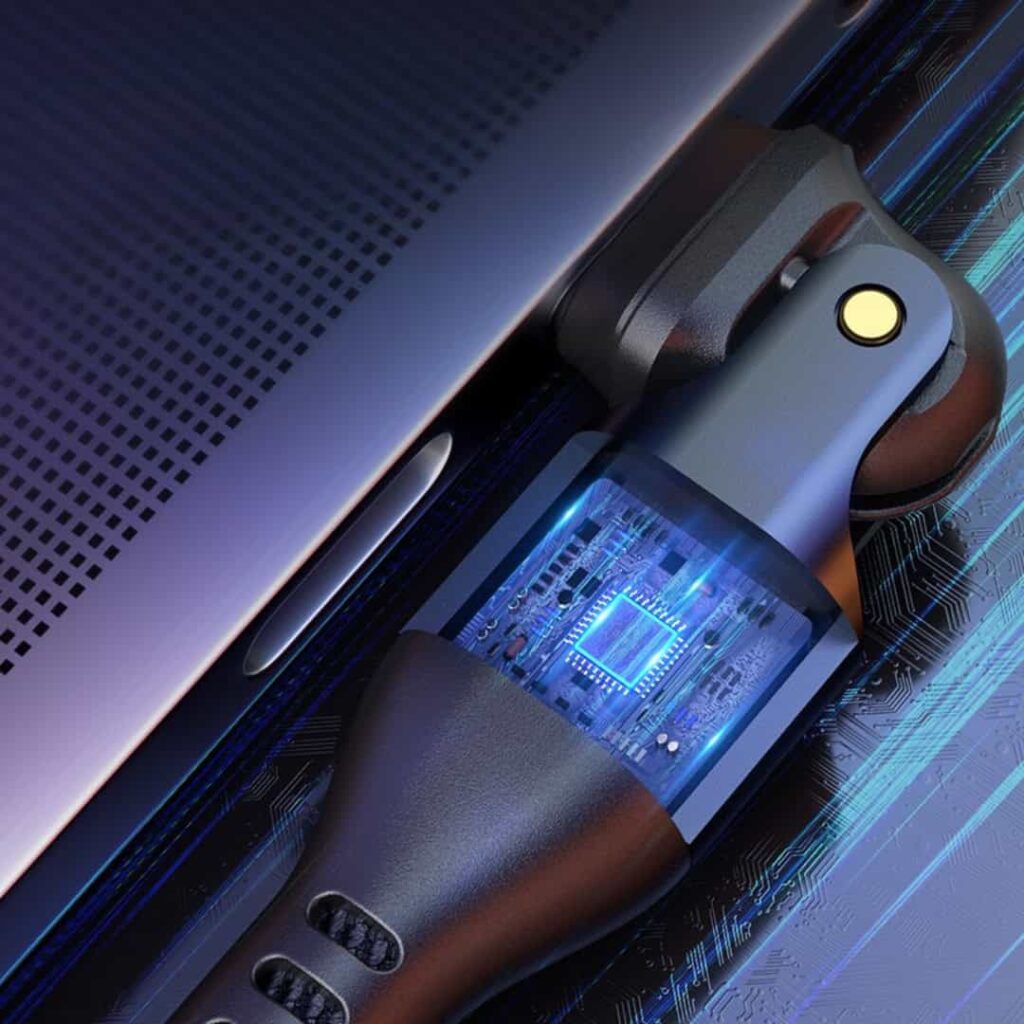 SlimWin USB-C-USB-C 240W Gyorstöltő és Adatkábel 480 Mbps – 180° Hajlítható | SlimWin